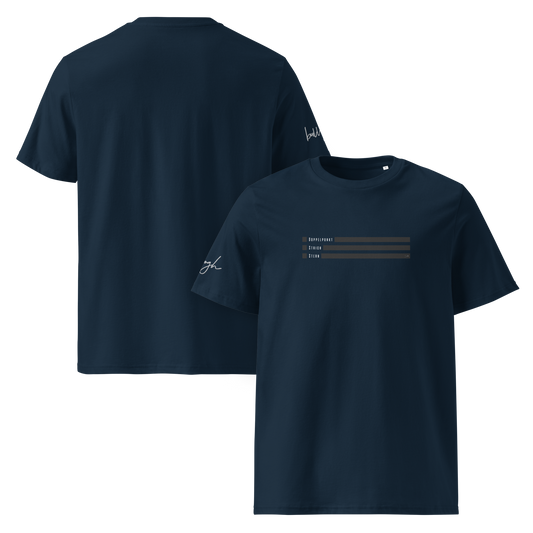 Smiley Text Doppelpunkt Stern - T-Shirt aus Bio Baumwolle