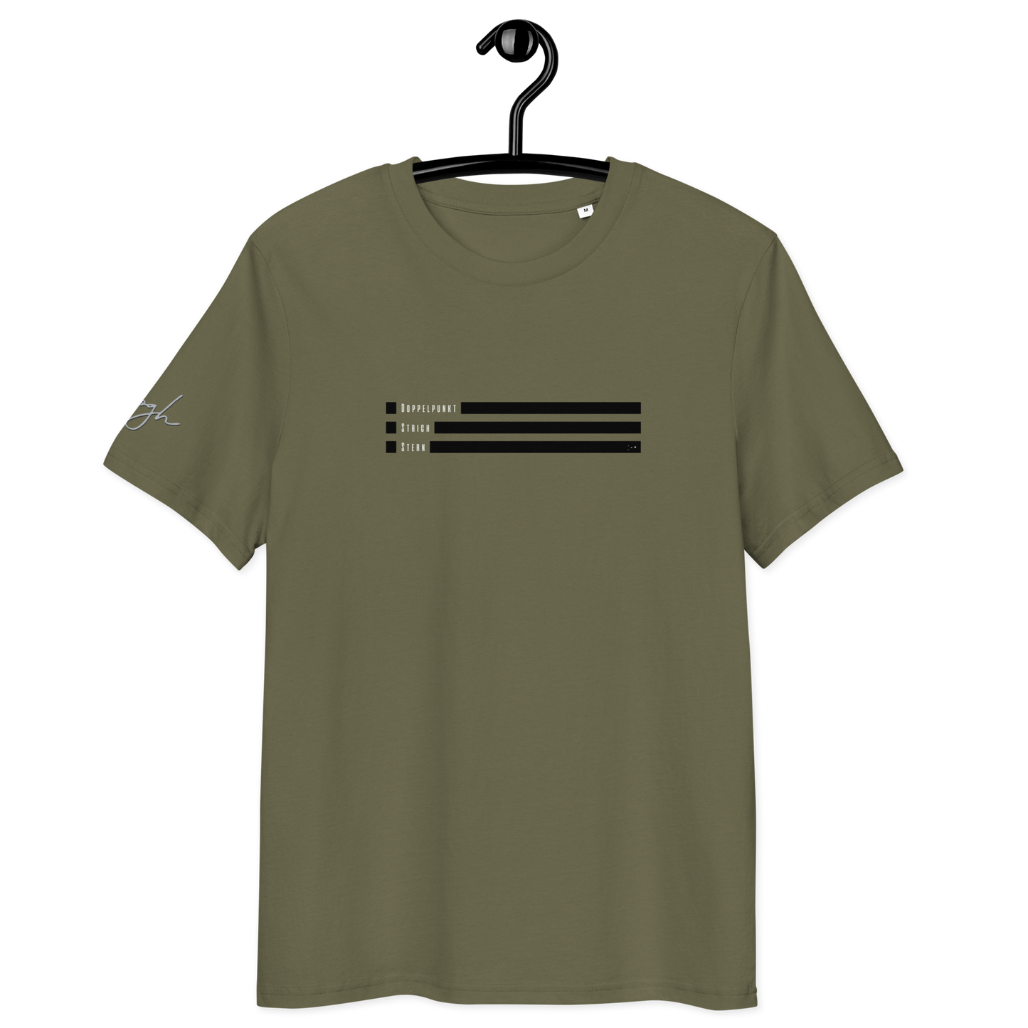 Smiley Text Doppelpunkt Stern - T-Shirt aus Bio Baumwolle