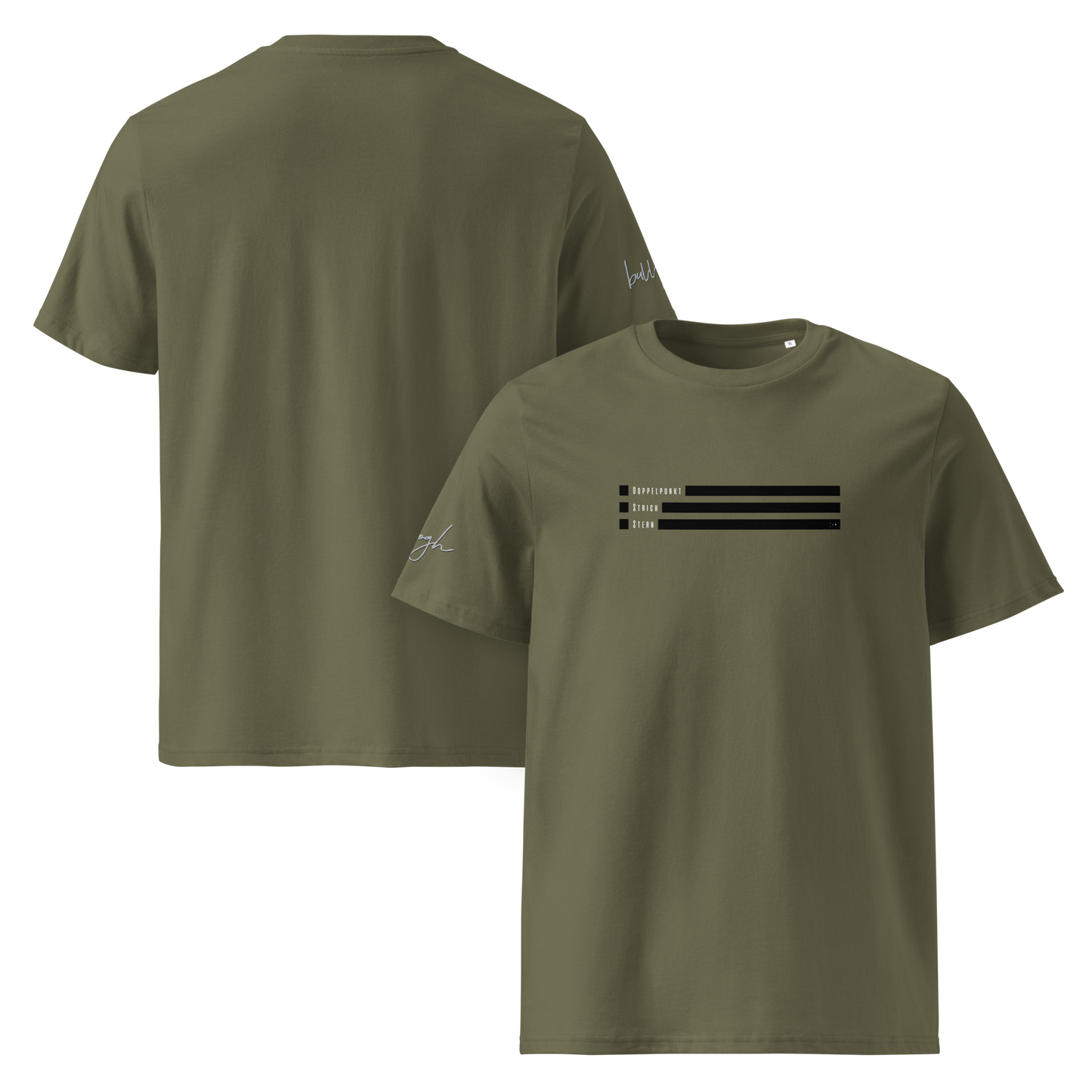 Smiley Text Doppelpunkt Stern - T-Shirt aus Bio Baumwolle
