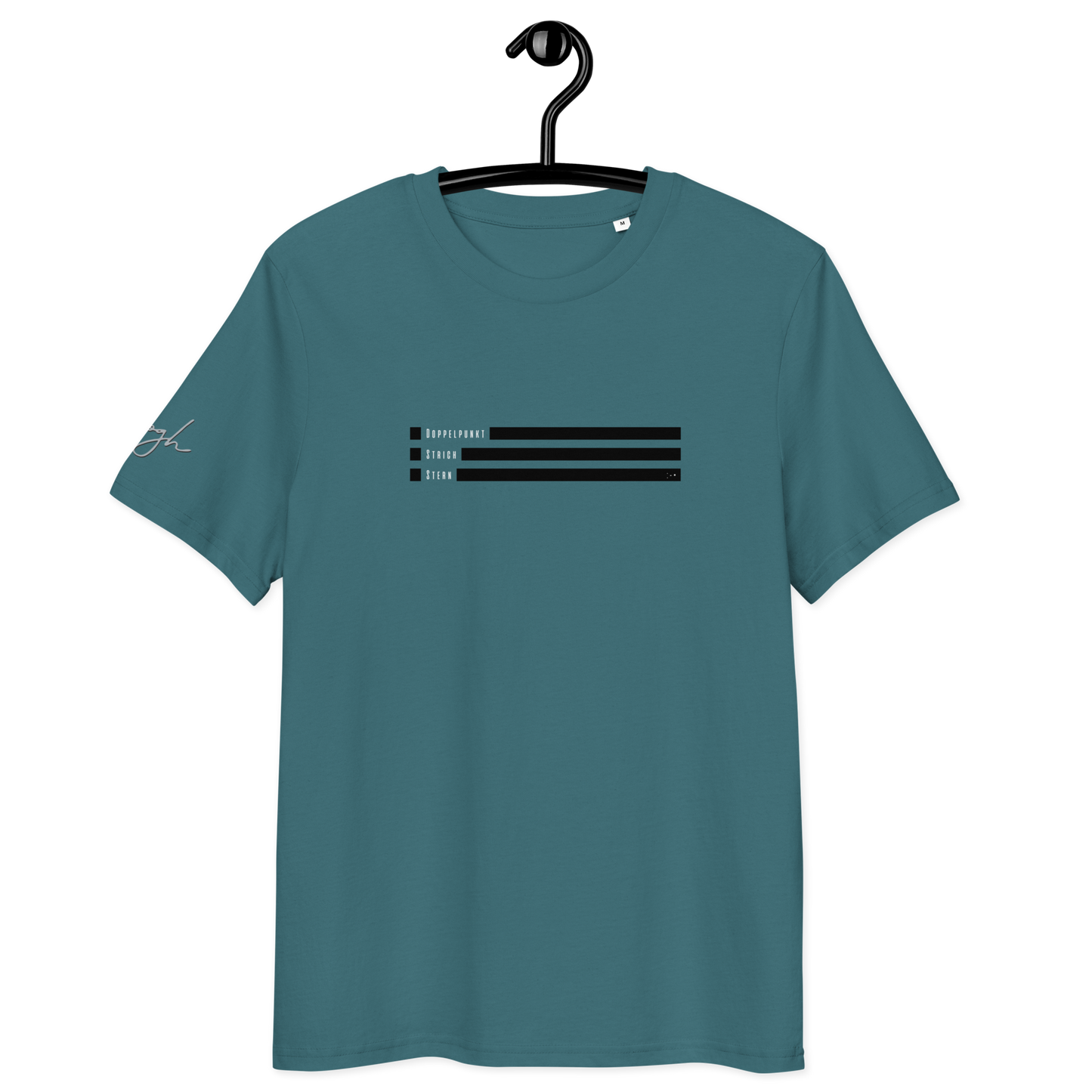 Smiley Text Doppelpunkt Stern - T-Shirt aus Bio Baumwolle