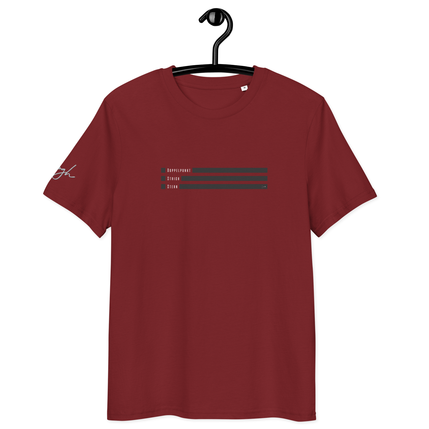 Smiley Text Doppelpunkt Stern - T-Shirt aus Bio Baumwolle