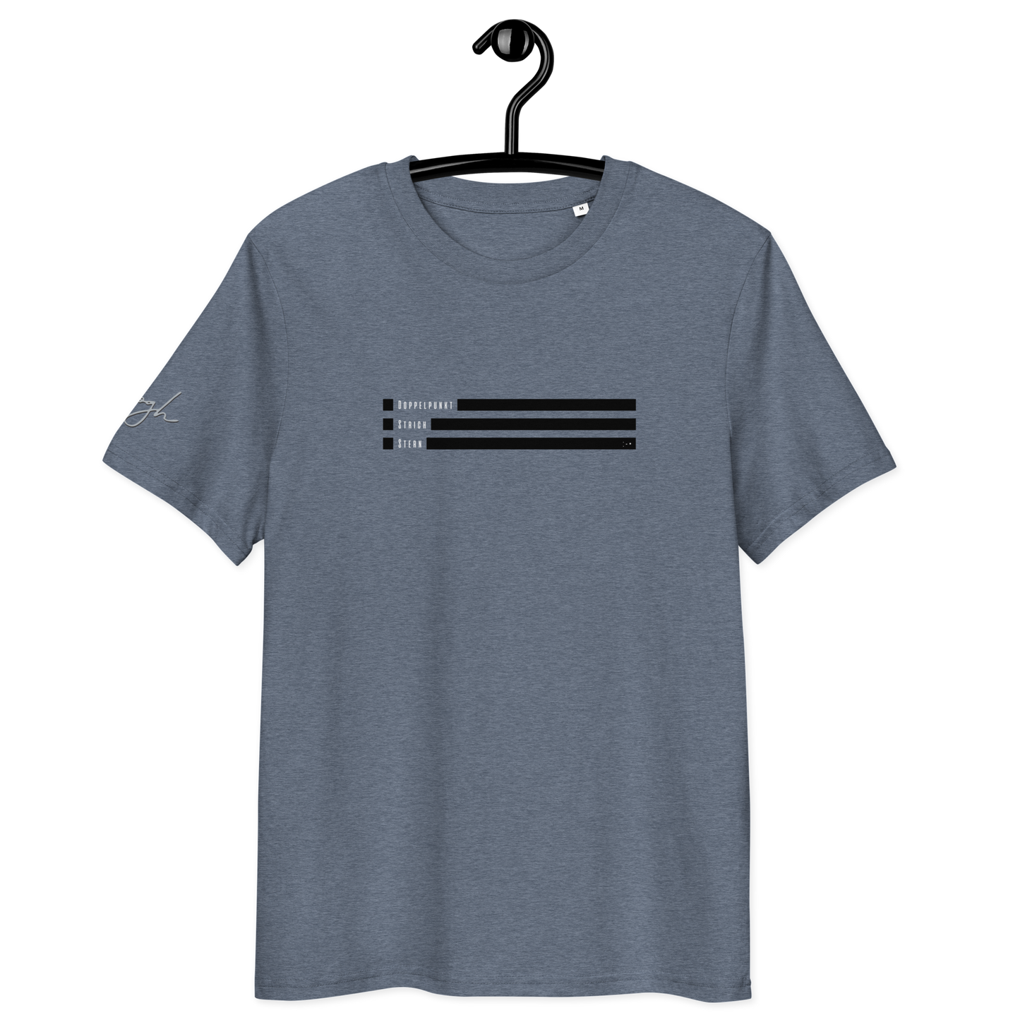 Smiley Text Doppelpunkt Stern - T-Shirt aus Bio Baumwolle