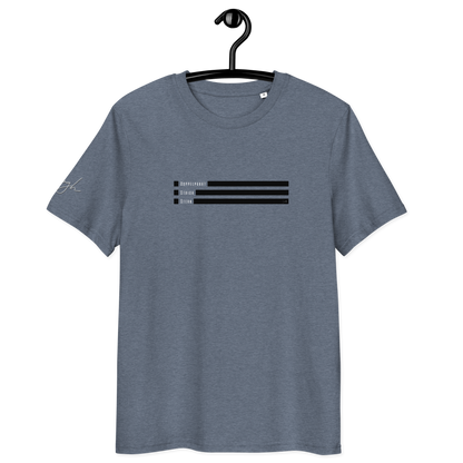 Smiley Text Doppelpunkt Stern - T-Shirt aus Bio Baumwolle