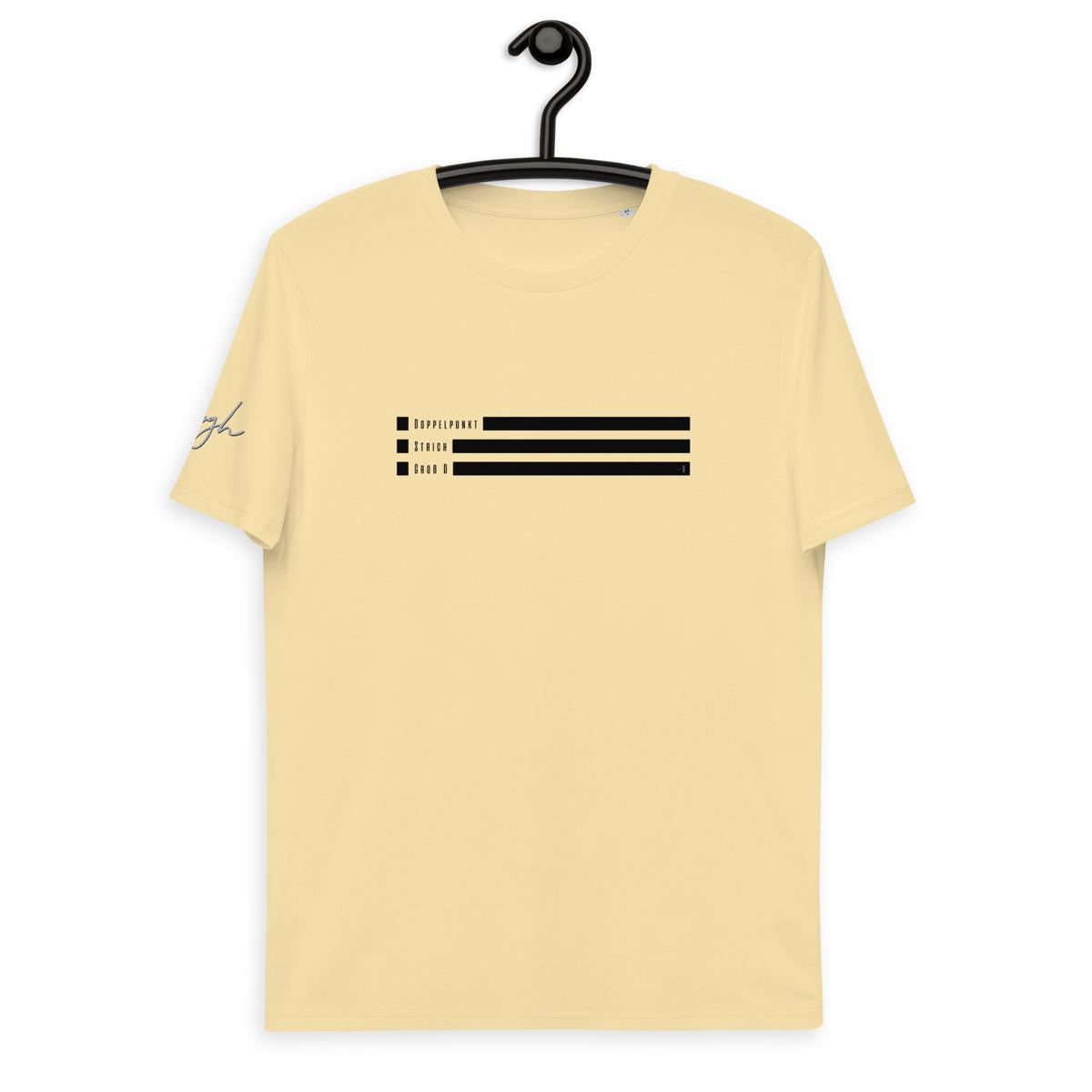 Smiley T-Shirt aus Bio Baumwolle - Text Emote Groß D Design | Nachhaltige Mode