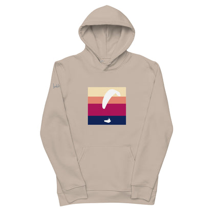 Stylischer White Paraglider Pullover – Bio - Baumwolle für Gleitschirm - Fans und Outdoor - Liebhaber - bullogh#