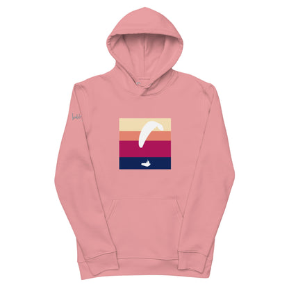 Stylischer White Paraglider Pullover – Bio - Baumwolle für Gleitschirm - Fans und Outdoor - Liebhaber - bullogh#