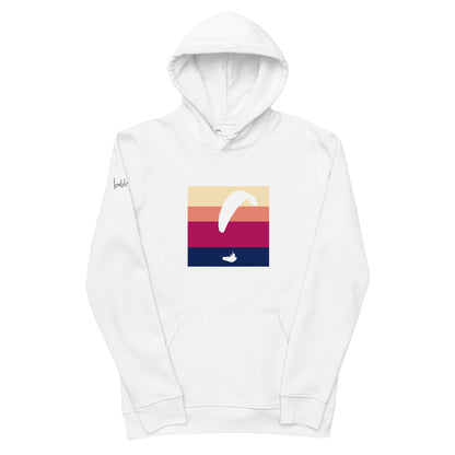 Stylischer White Paraglider Pullover – Bio - Baumwolle für Gleitschirm - Fans und Outdoor - Liebhaber - bullogh#