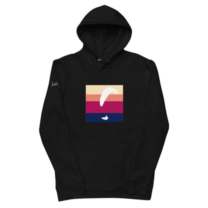 Stylischer White Paraglider Pullover – Bio - Baumwolle für Gleitschirm - Fans und Outdoor - Liebhaber - bullogh#