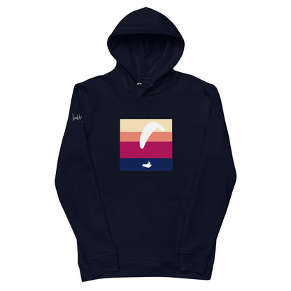 Stylischer White Paraglider Pullover – Bio - Baumwolle für Gleitschirm - Fans und Outdoor - Liebhaber - bullogh#