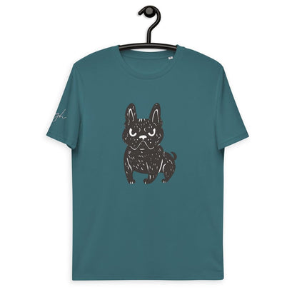 Stylisches Französische Bulldoggen T-Shirt aus Bio - Baumwolle – Perfekt für Hundeliebhaber - bullogh#