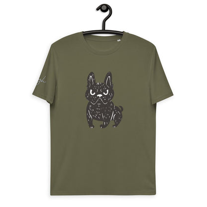 Stylisches Französische Bulldoggen T-Shirt aus Bio - Baumwolle – Perfekt für Hundeliebhaber - bullogh#
