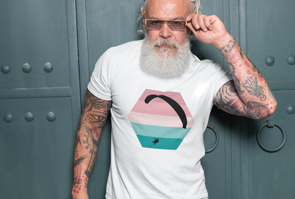 T-Shirt aus Bio Baumwolle - Paragliding Hexagon V3 Design für Outdoor - Fans - bullogh#