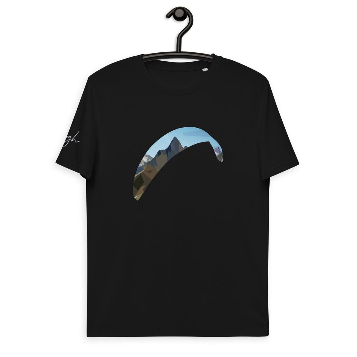 Paragliding Shirt aus Bio Baumwolle - Paragliding Mountain - Bequem und Umweltfreundlich - Paragliding Mountain