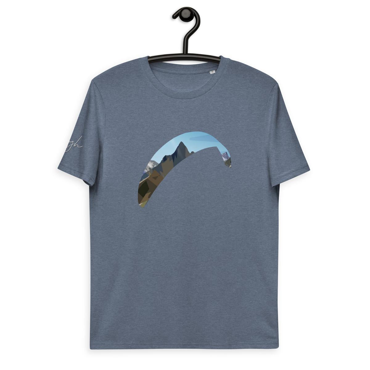 Paragliding Shirt aus Bio Baumwolle - Paragliding Mountain - Bequem und Umweltfreundlich - Paragliding Mountain