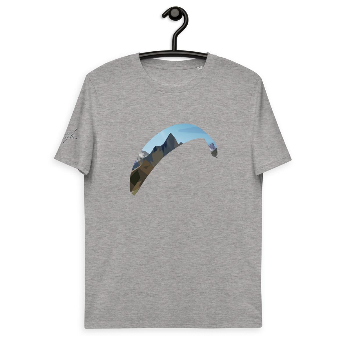 Paragliding Shirt aus Bio Baumwolle - Paragliding Mountain - Bequem und Umweltfreundlich - Paragliding Mountain