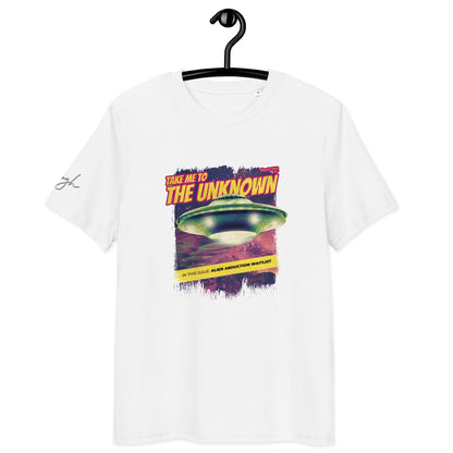UFO T-Shirt aus Bio Baumwolle – „Take me to the Unknown“ für umweltbewusste Abenteuer - bullogh#
