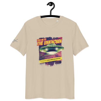 UFO T-Shirt aus Bio Baumwolle – „Take me to the Unknown“ für umweltbewusste Abenteuer - bullogh#
