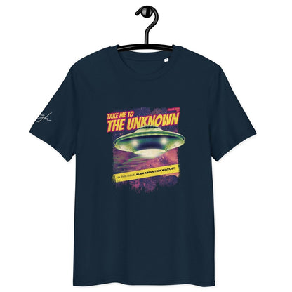 UFO T-Shirt aus Bio Baumwolle – „Take me to the Unknown“ für umweltbewusste Abenteuer - bullogh#
