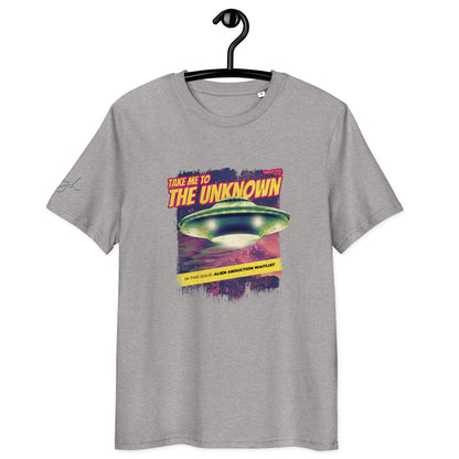 UFO T-Shirt aus Bio Baumwolle – „Take me to the Unknown“ für umweltbewusste Abenteuer - bullogh#