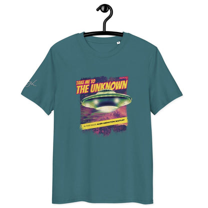 UFO T-Shirt aus Bio Baumwolle – „Take me to the Unknown“ für umweltbewusste Abenteuer - bullogh#