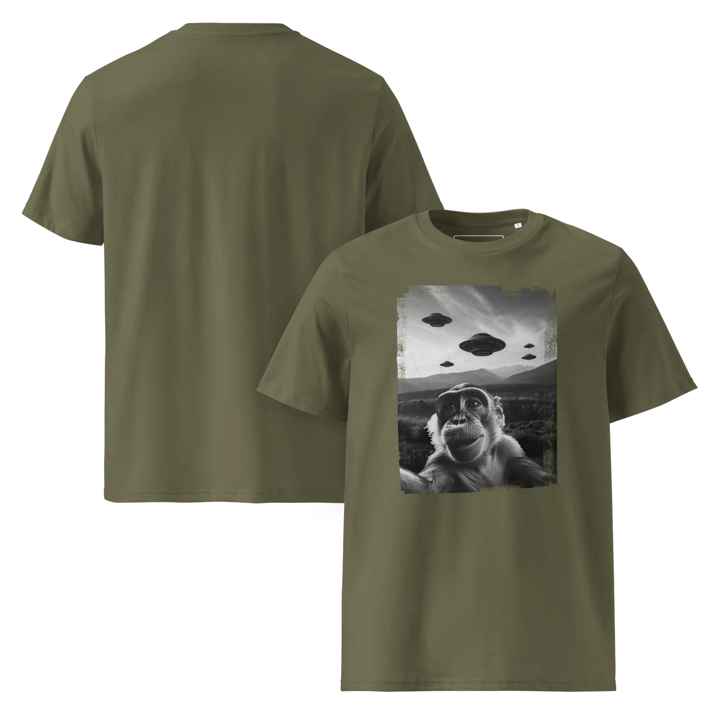 UFO Affe  – T-Shirt aus Bio Baumwolle