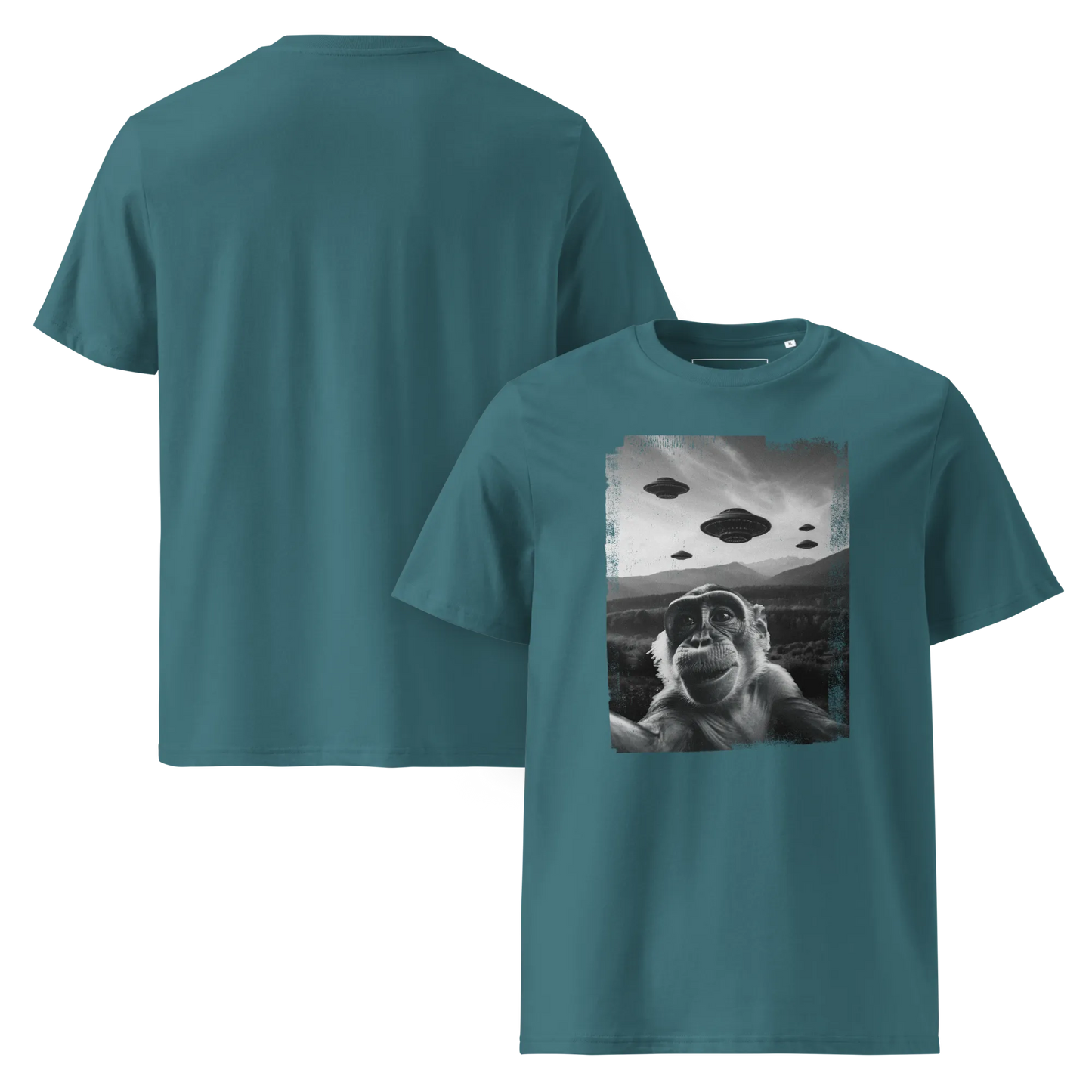 UFO Affe  – T-Shirt aus Bio Baumwolle