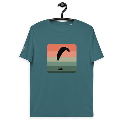 Umweltfreundliches T-Shirt für Paraglider - Paragliding Cube 2 Design - Bio Baumwolle und stilvolles Design - bullogh#