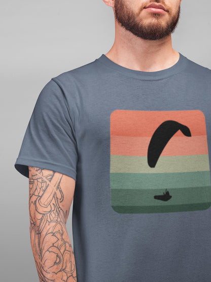 Umweltfreundliches T-Shirt für Paraglider - Paragliding Cube 2 Design - Bio Baumwolle und stilvolles Design - bullogh#