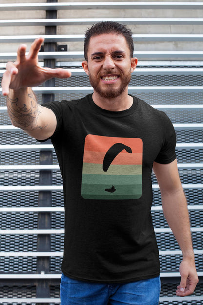 Umweltfreundliches T-Shirt für Paraglider - Paragliding Cube 2 Design - Bio Baumwolle und stilvolles Design - bullogh#