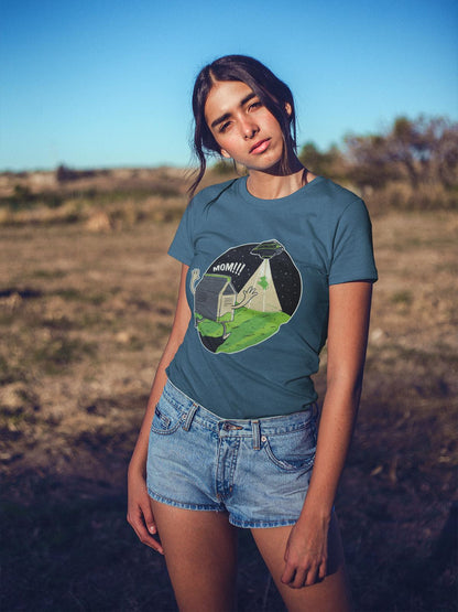 Unisex Bio Baumwoll T-Shirt – Alien Artwork Stuff Mom - bullogh#