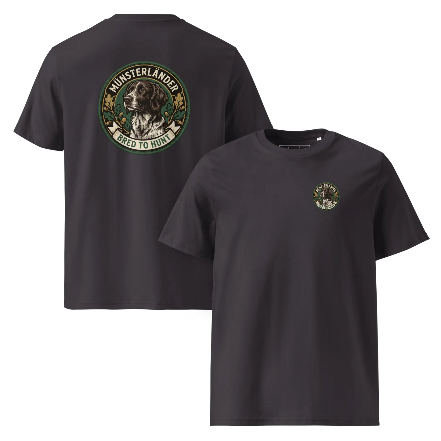 Münsterländer Dog Badge – Bio-T-Shirt | bullogh