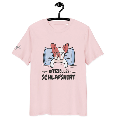 Stylisches Bio-Nachthemd mit süßem Frenchie Design – Perfektes Schlafshirt für Nachteulen.
