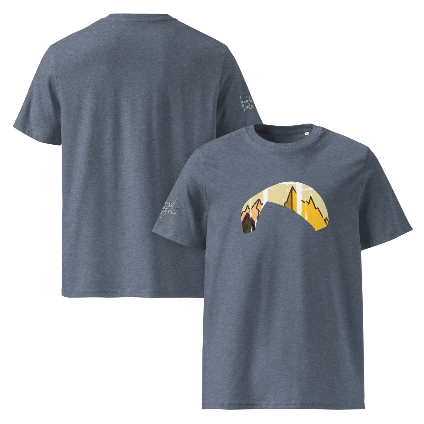 Solo Wing Yellow Mountain - T-Shirt aus Bio Baumwolle