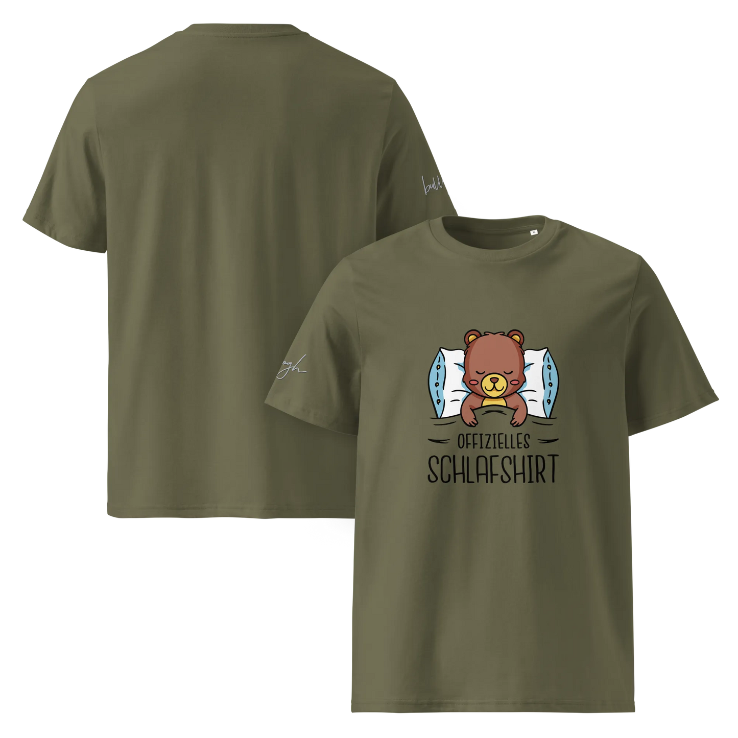 Gemütliches Bio-Baumwolle Schlafshirt mit Bärchen Design – Für erholsame Nächte