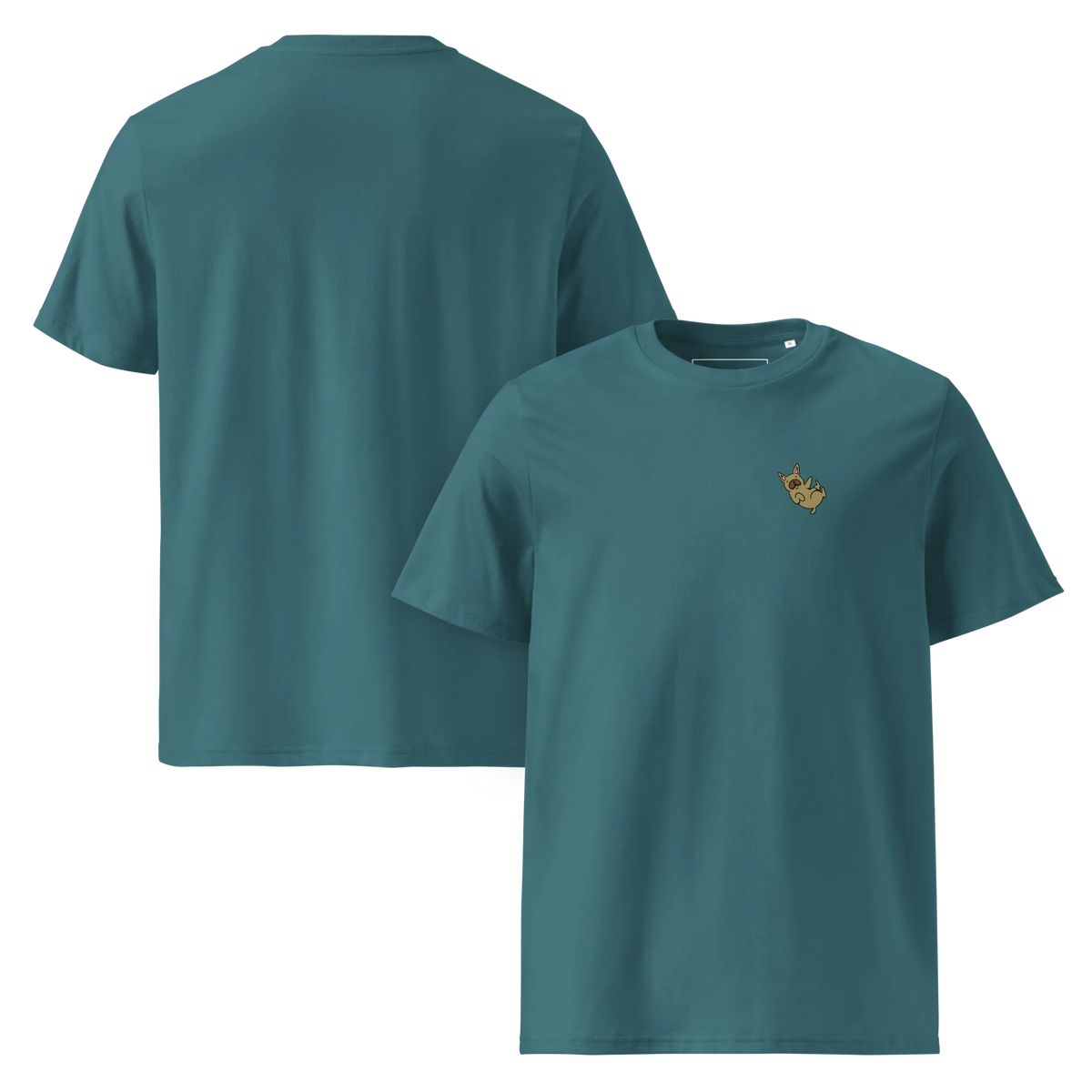Frenchie Cartoon V4 - T-Shirt aus Bio Baumwolle