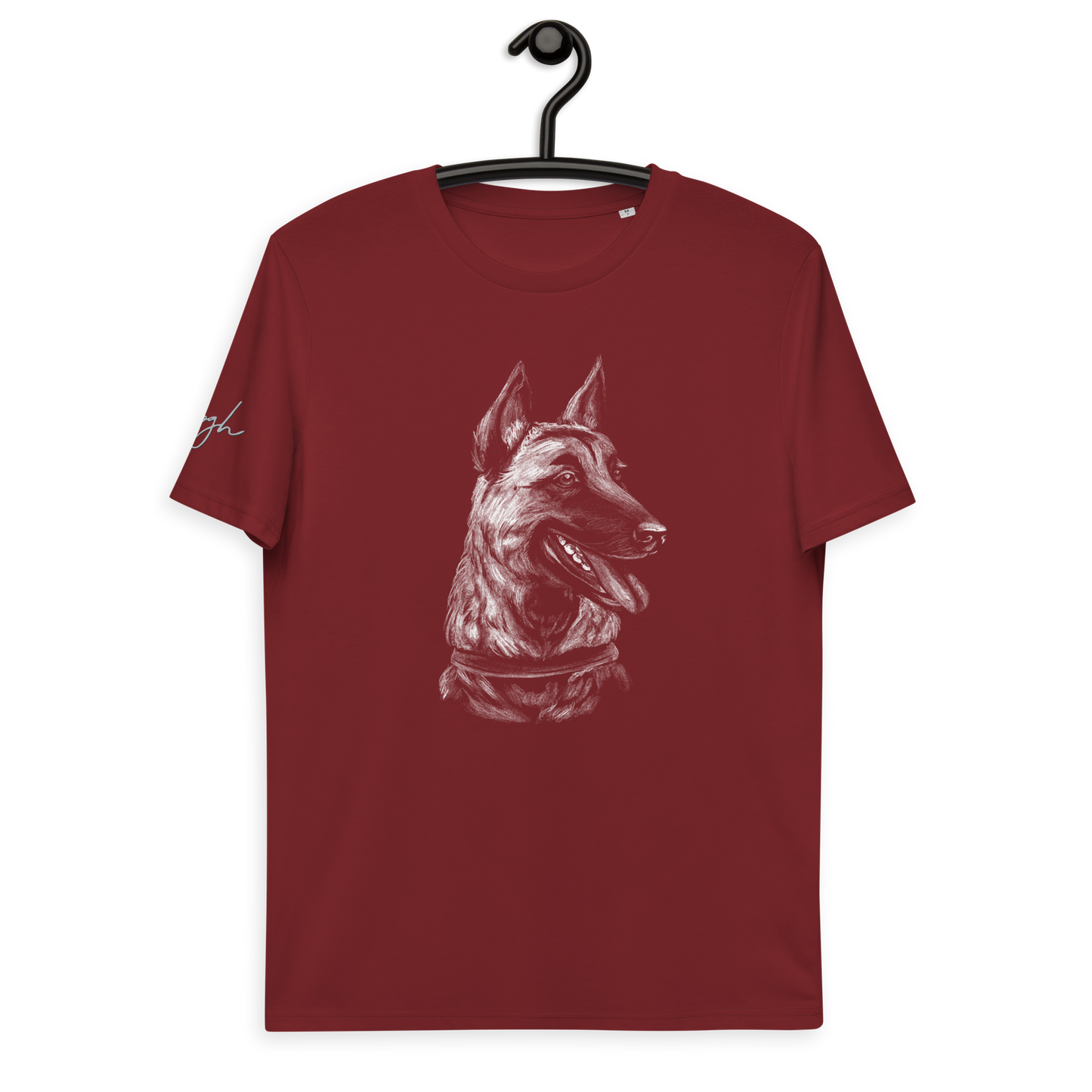 Bio Baumwoll T-Shirt mit Malinois Motiv - Nachhaltige Mode für Hunde Fans