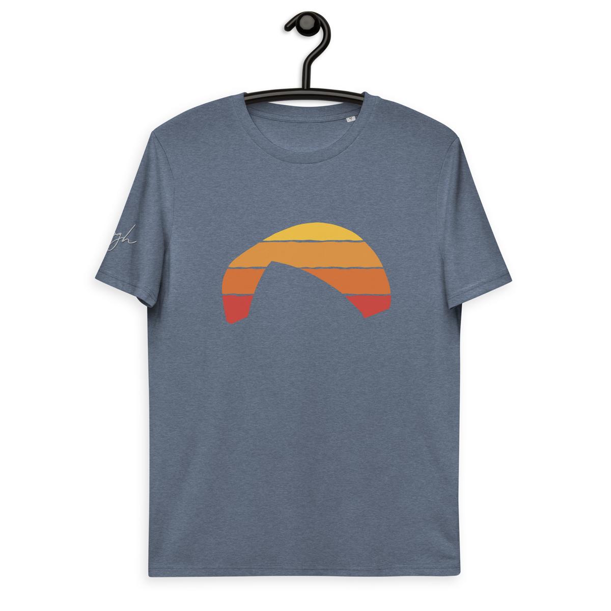 Bequemes Bio T-Shirt für Paragliding - Paragliding Sunset Design