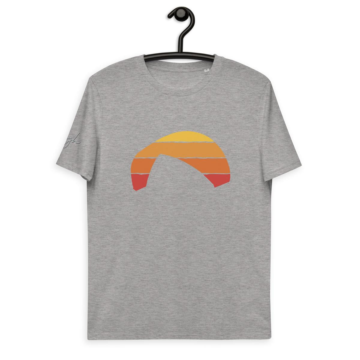 Bequemes Bio T-Shirt für Paragliding - Paragliding Sunset Design