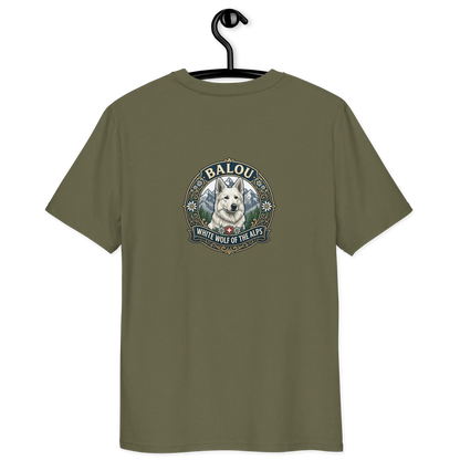 Weißer Schweizer Schäferhund – T-Shirt aus Bio Baumwolle