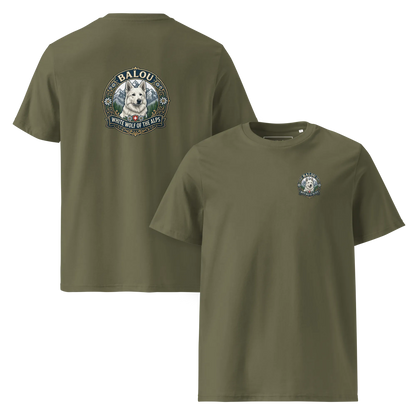 Weißer Schweizer Schäferhund – T-Shirt aus Bio Baumwolle
