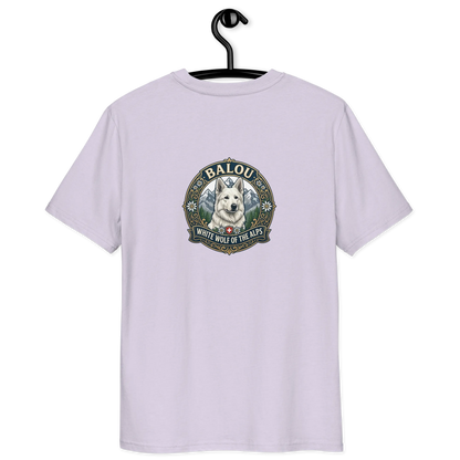 Weißer Schweizer Schäferhund – T-Shirt aus Bio Baumwolle
