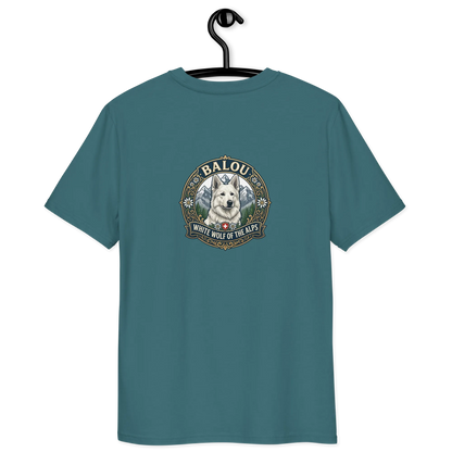 Weißer Schweizer Schäferhund – T-Shirt aus Bio Baumwolle