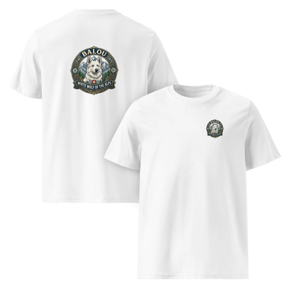 Weißer Schweizer Schäferhund – T-Shirt aus Bio Baumwolle