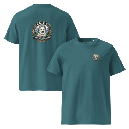 Weißer Schweizer Schäferhund – T-Shirt aus Bio Baumwolle