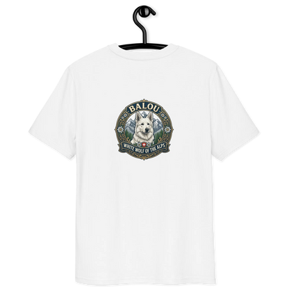 Weißer Schweizer Schäferhund – T-Shirt aus Bio Baumwolle