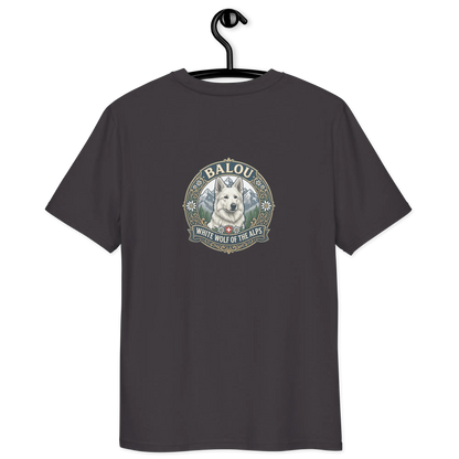 Weißer Schweizer Schäferhund – T-Shirt aus Bio Baumwolle
