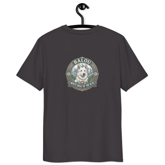 Weißer Schweizer Schäferhund – T-Shirt aus Bio Baumwolle
