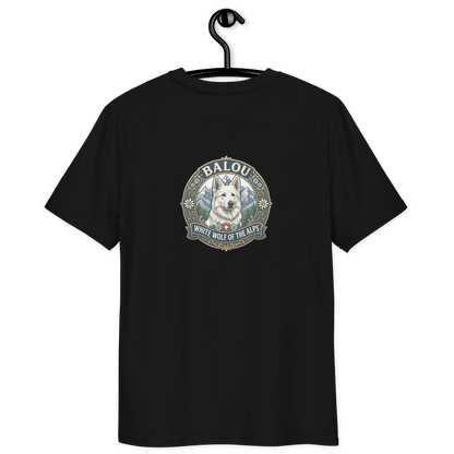 Weißer Schweizer Schäferhund – T-Shirt aus Bio Baumwolle