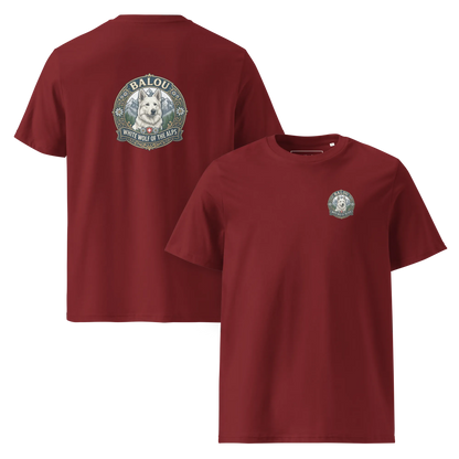 Weißer Schweizer Schäferhund – T-Shirt aus Bio Baumwolle