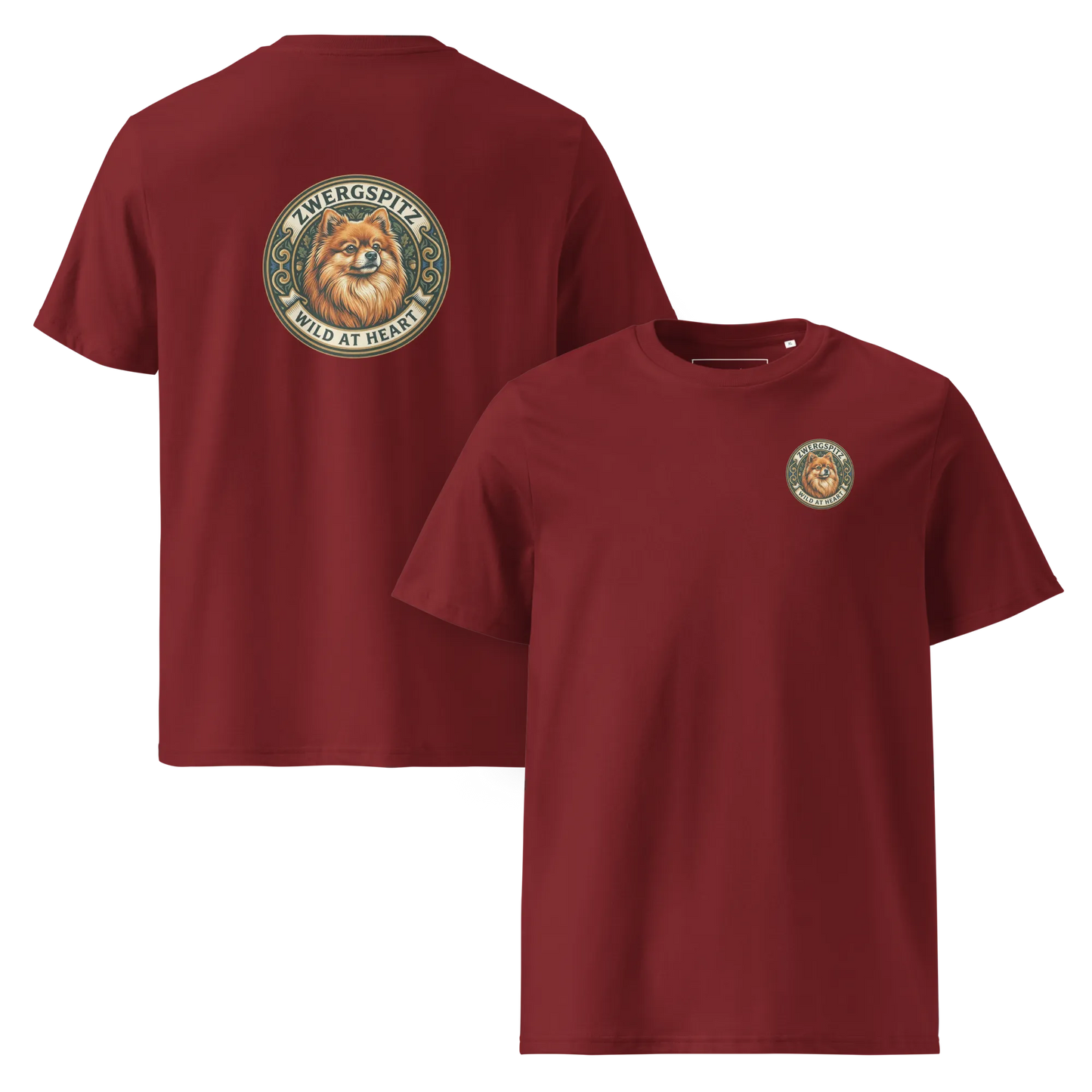 Zwergspitz – T-Shirt aus Bio Baumwolle